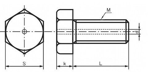 六角ボルト図
